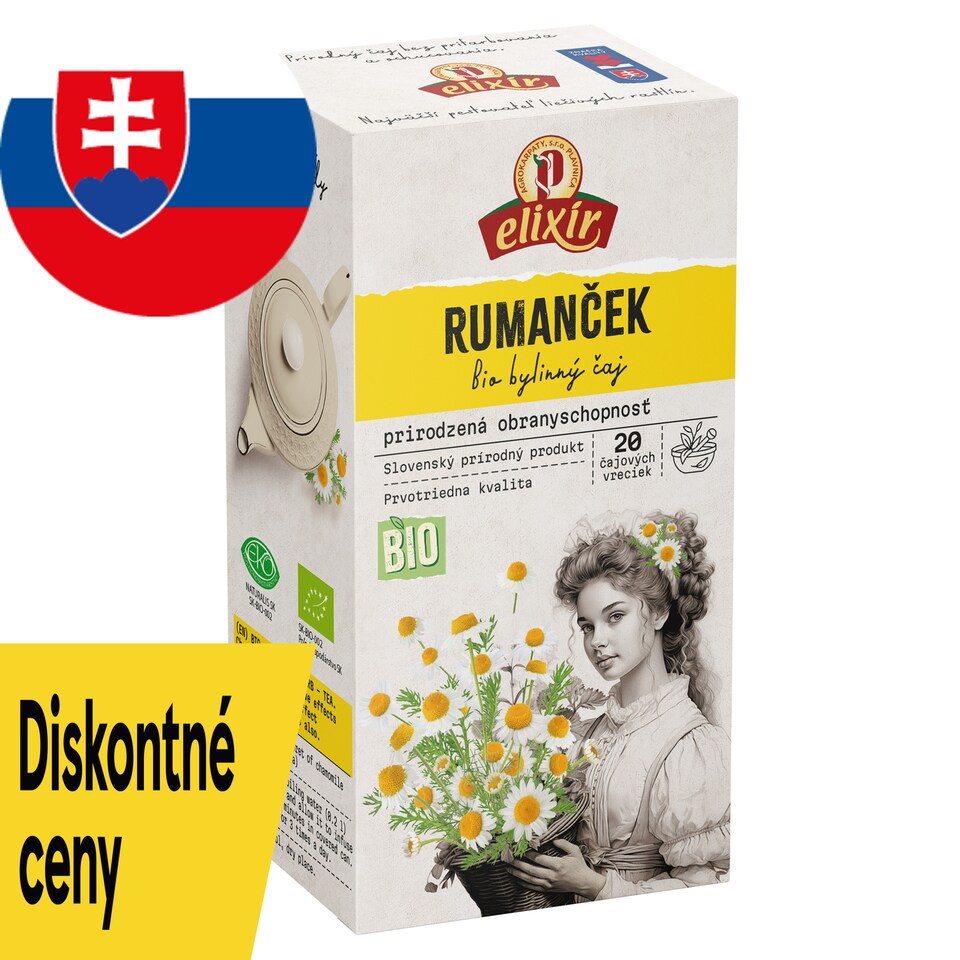 Elixír Organic Chamomile Herb Tea 20 x 1.5 g (30 g)