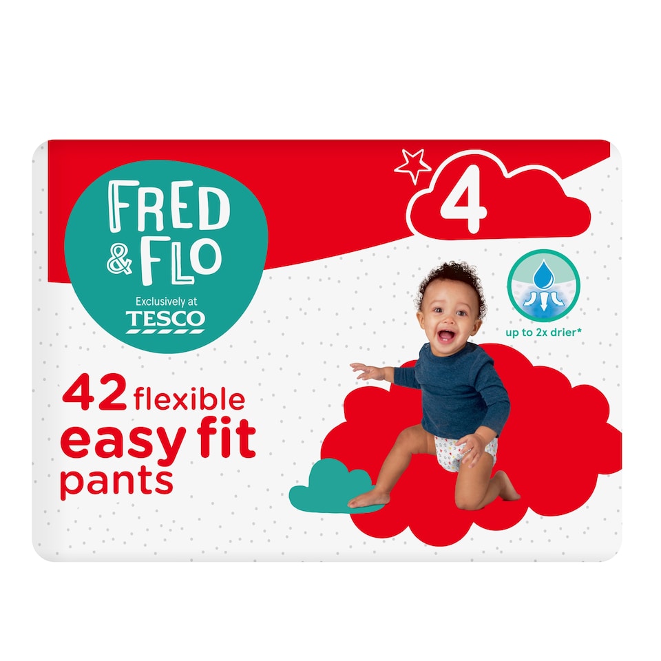 image 1 of Fred & Flo Easy Fit Pants Size 4 42Pk