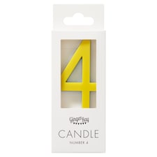 Ginger Ray Rainbow Number 4 Candle