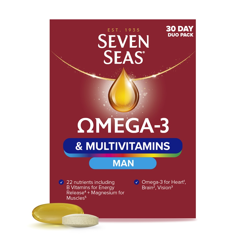 image 1 of Seven Seas Omega-3 & Multivitamins Man Duo Pack 60s