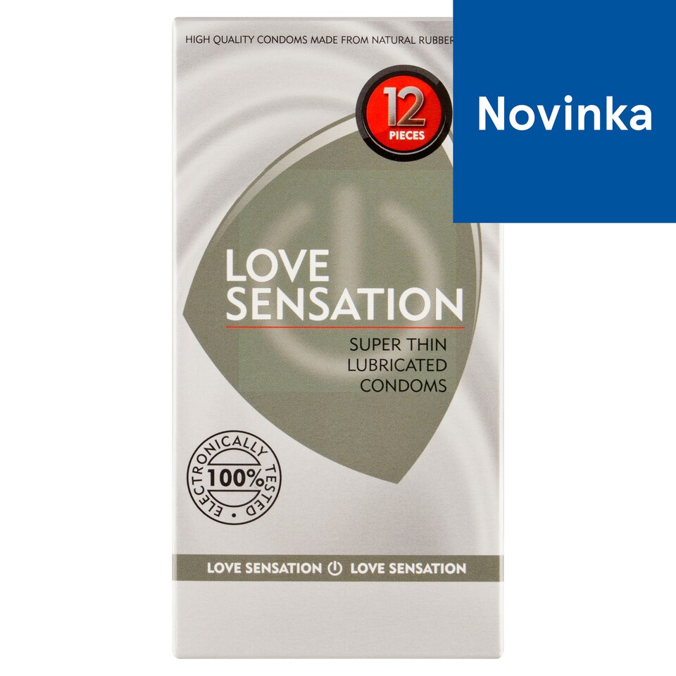 Love Sensation Super Thin Lubricated Condoms 12 pcs