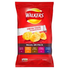 Walkers Meaty Crisps 24x25g