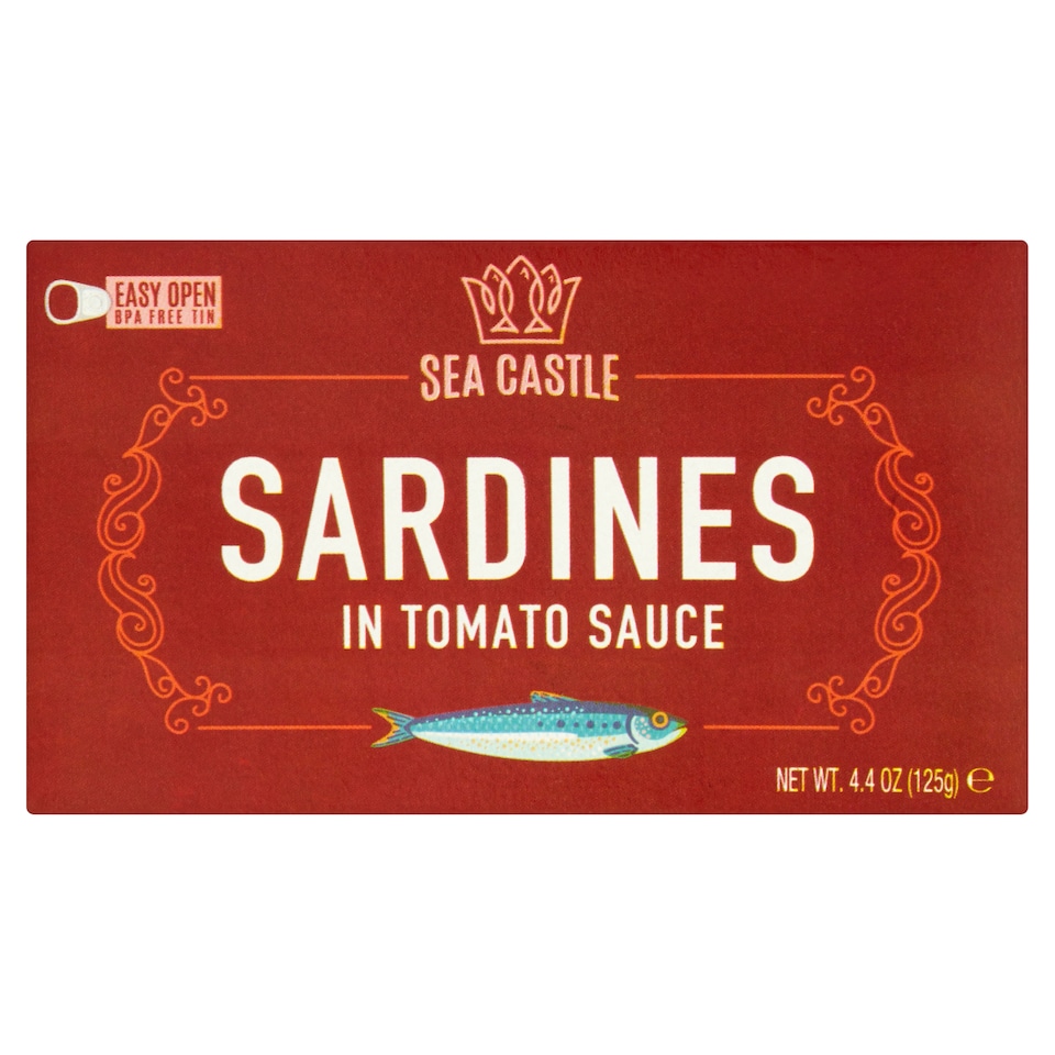 Sea Castle Sardines In Tomato Sauce 125G