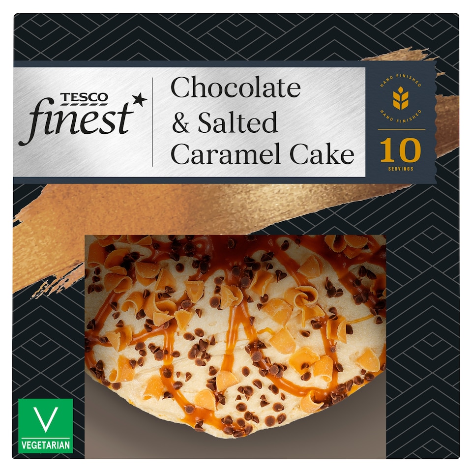 Tesco Finest Chocolate And Salted Caramel Cake