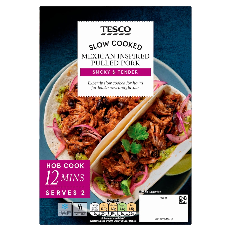 Tesco Slow Cooked Mexican Inspired Pulled Pork 410g