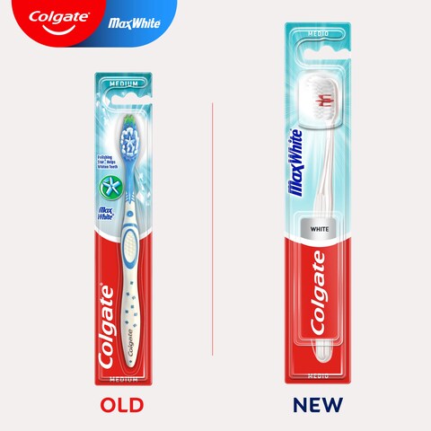 Colgate Max White Medium Toothbrush 3 Pack - Tesco Groceries