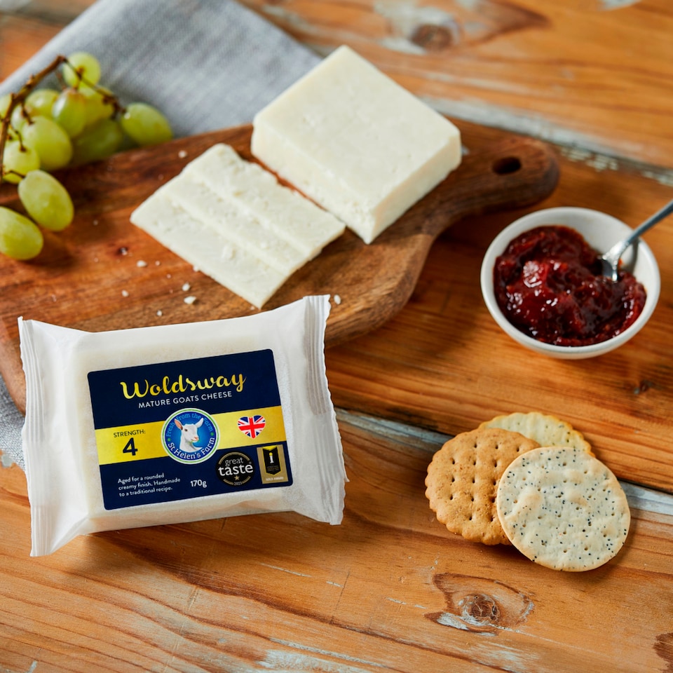image 1 of St Helen's Farm Mature Goats Cheese 170G