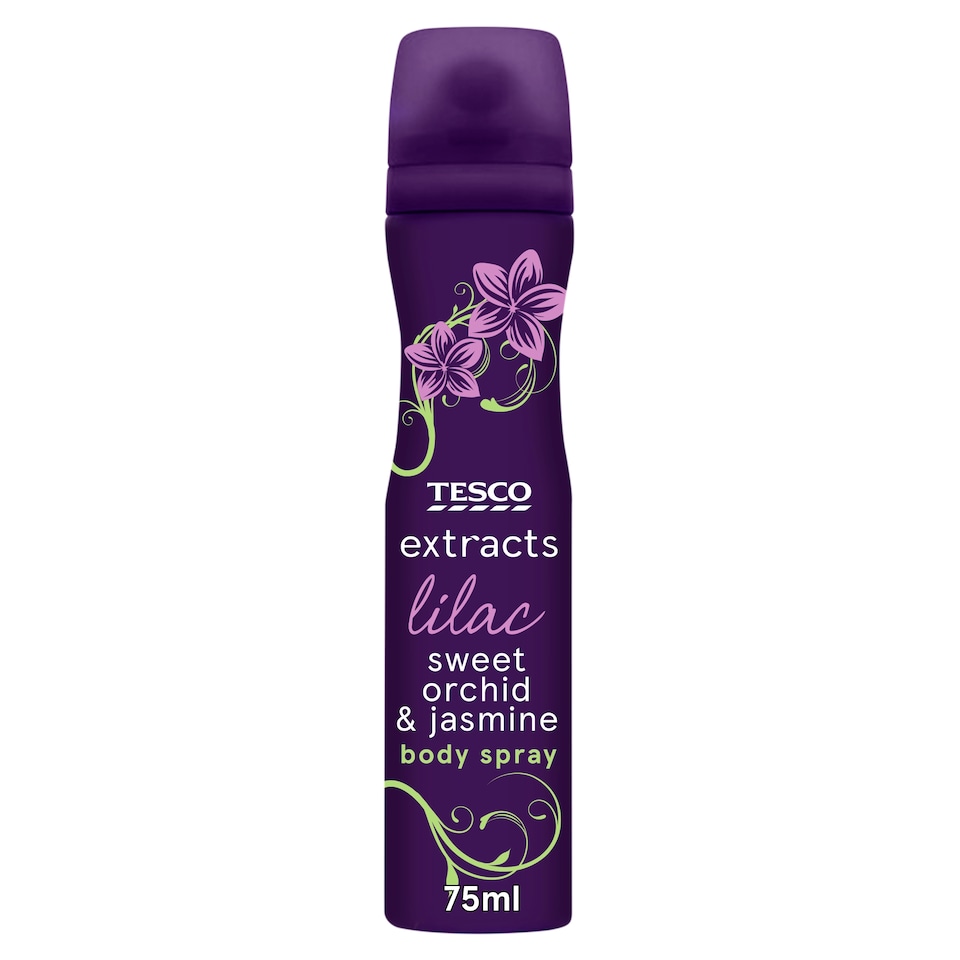 Tesco Extracts Female Bodyspray Lilac 75Ml