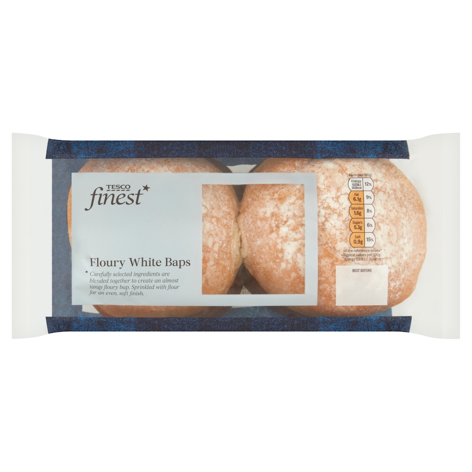 Tesco Finest White Bap 280 G
