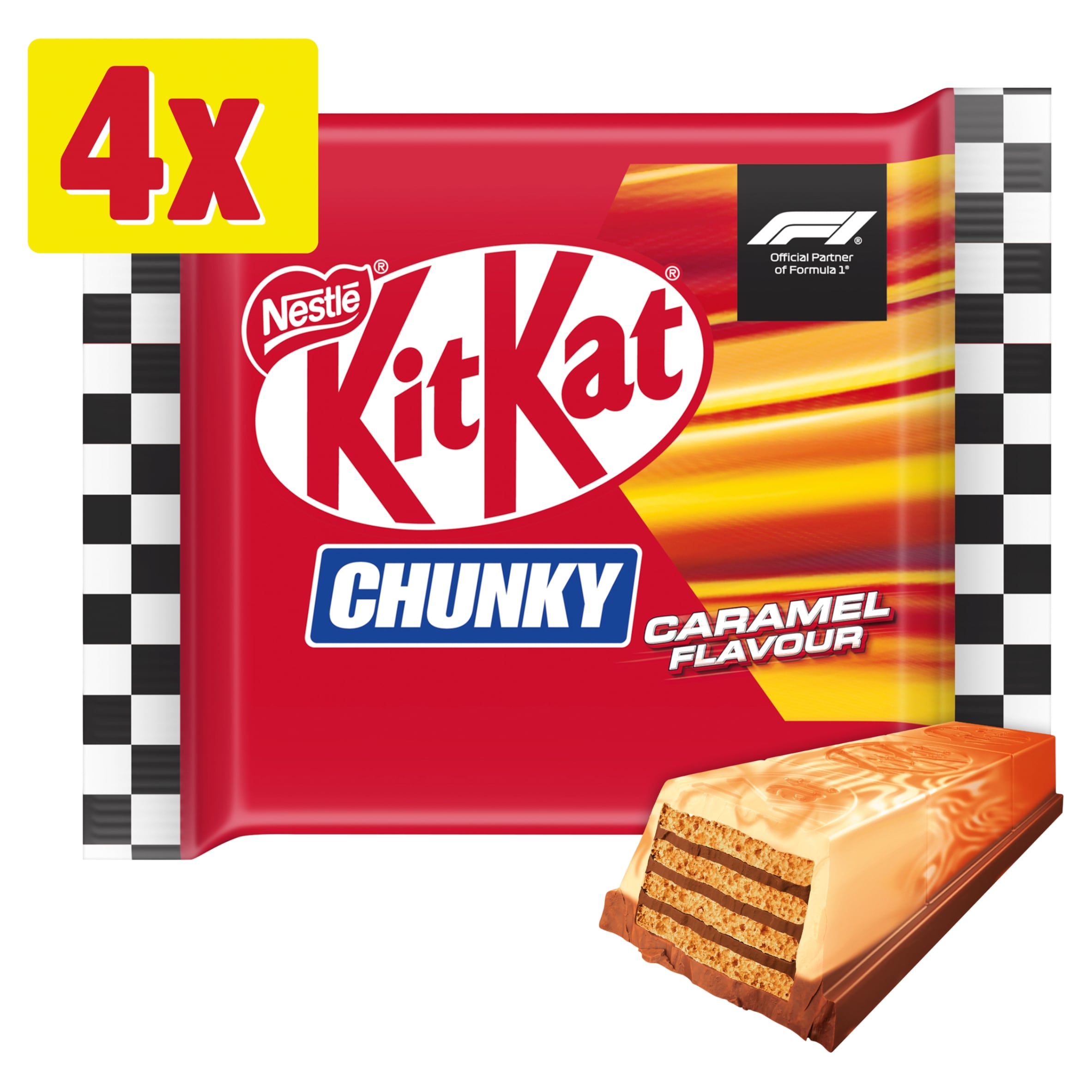 KITKAT Chunky F1 Caramel Flavour 4x40g