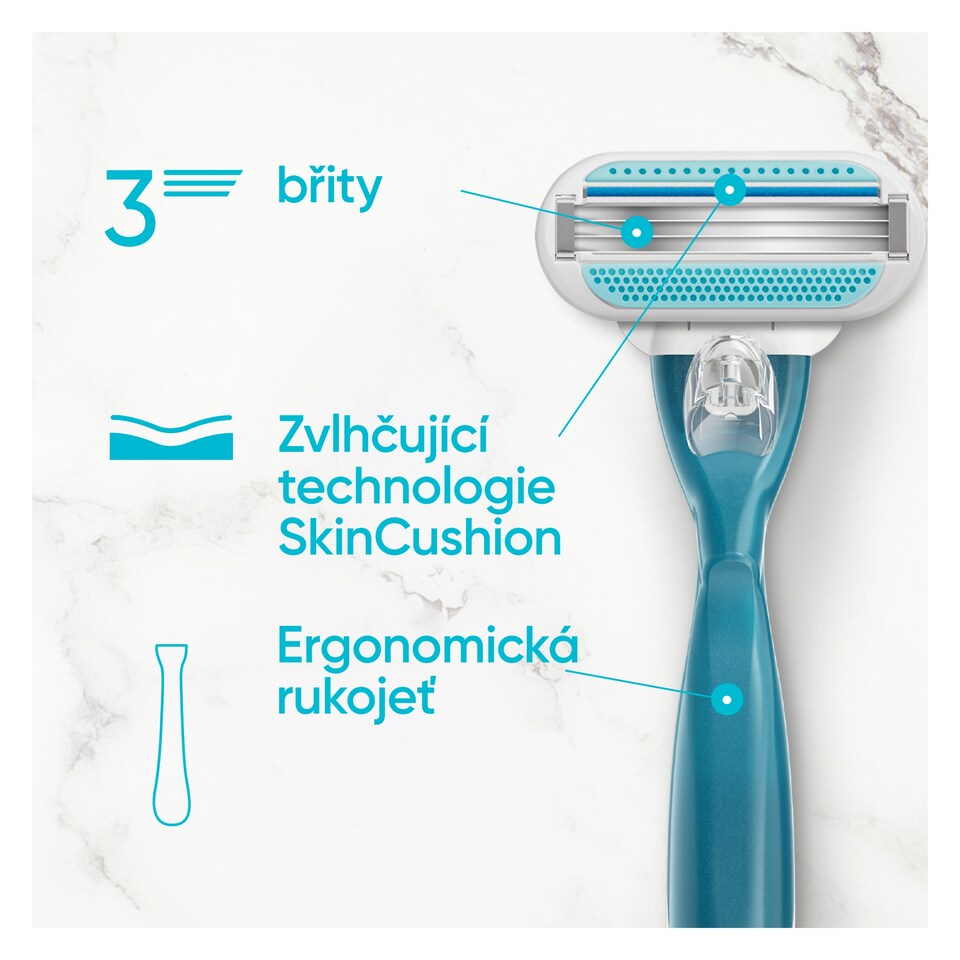 image 1 of Gillette Venus Smooth Women’s Razor with 1 Refill Razor Cartridges