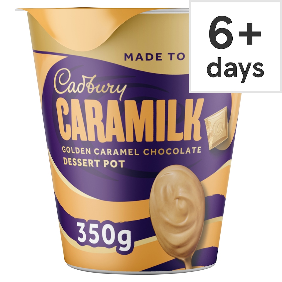 image 1 of Cadbury Caramilk Golden Caramel Chocolate Dessert Pot 350g