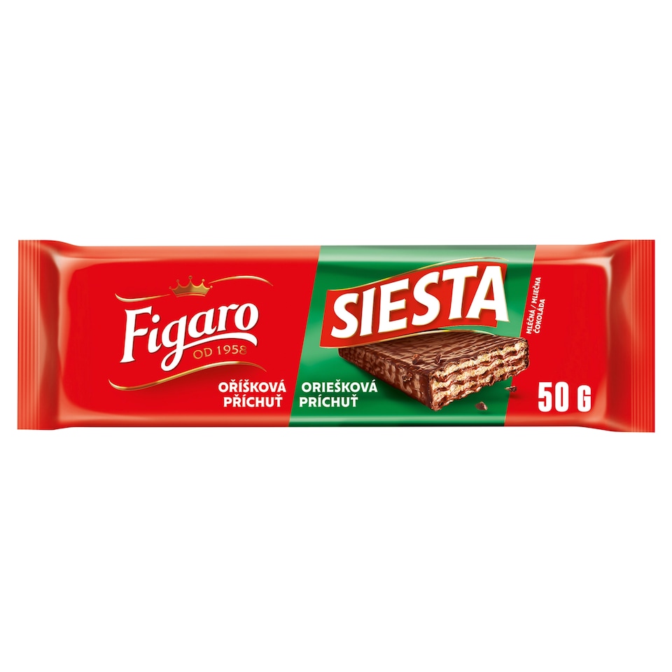 Figaro Siesta oplatka oříšková 50g