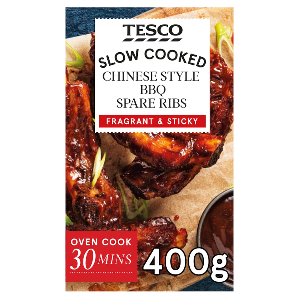 Tesco Slow Cooked Chinese BBQ Spare Ribs 400g