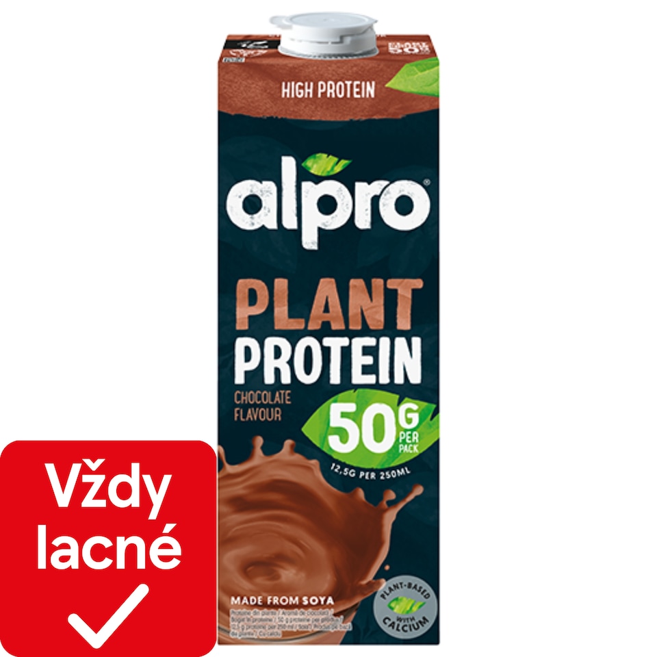 obrázok 1 z ALPRO High Protein Sójový nápoj s čokoládovou príchuťou 1l