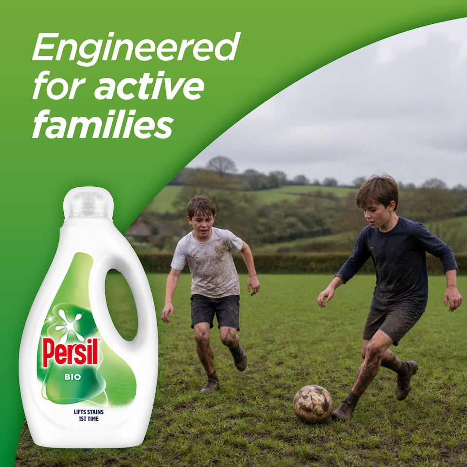 image 1 of Persil Biological Laundry Detergent Liquid 53W 1431Ml