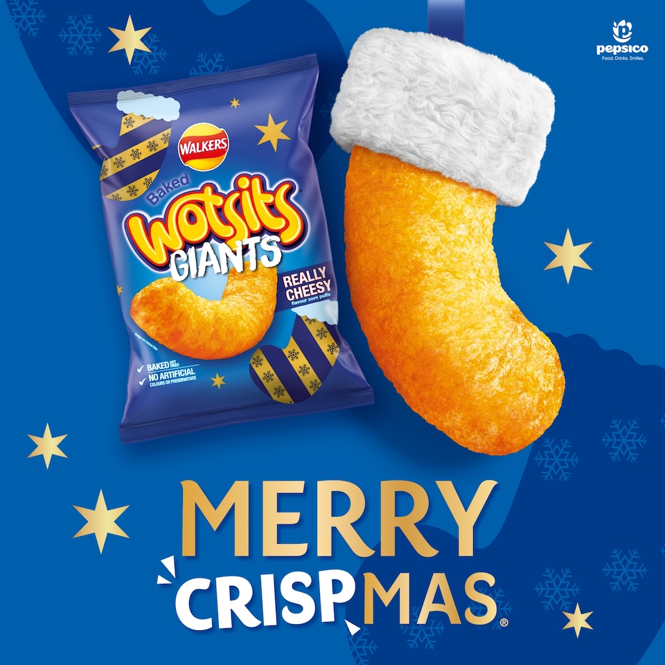 image 1 of Walkers Wotsits Giants Really Cheesy Sharing Snacks Crisps 130g