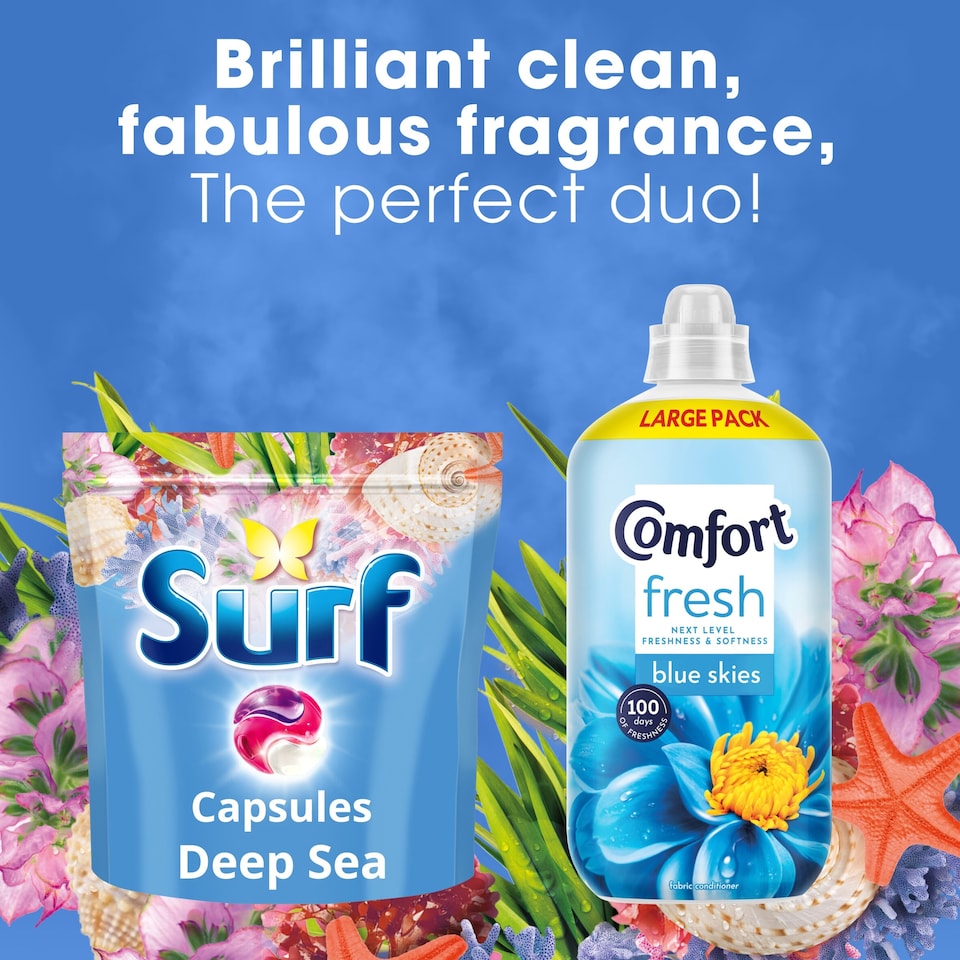 image 1 of Surf 3 in 1 Deep Sea Washing Capsules 51 Washes 882g