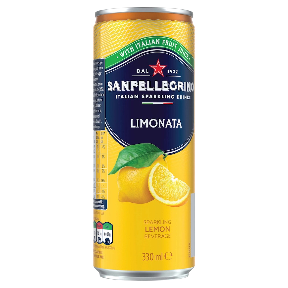 image 1 of San Pellegrino Lemon Soft Drink 330ml