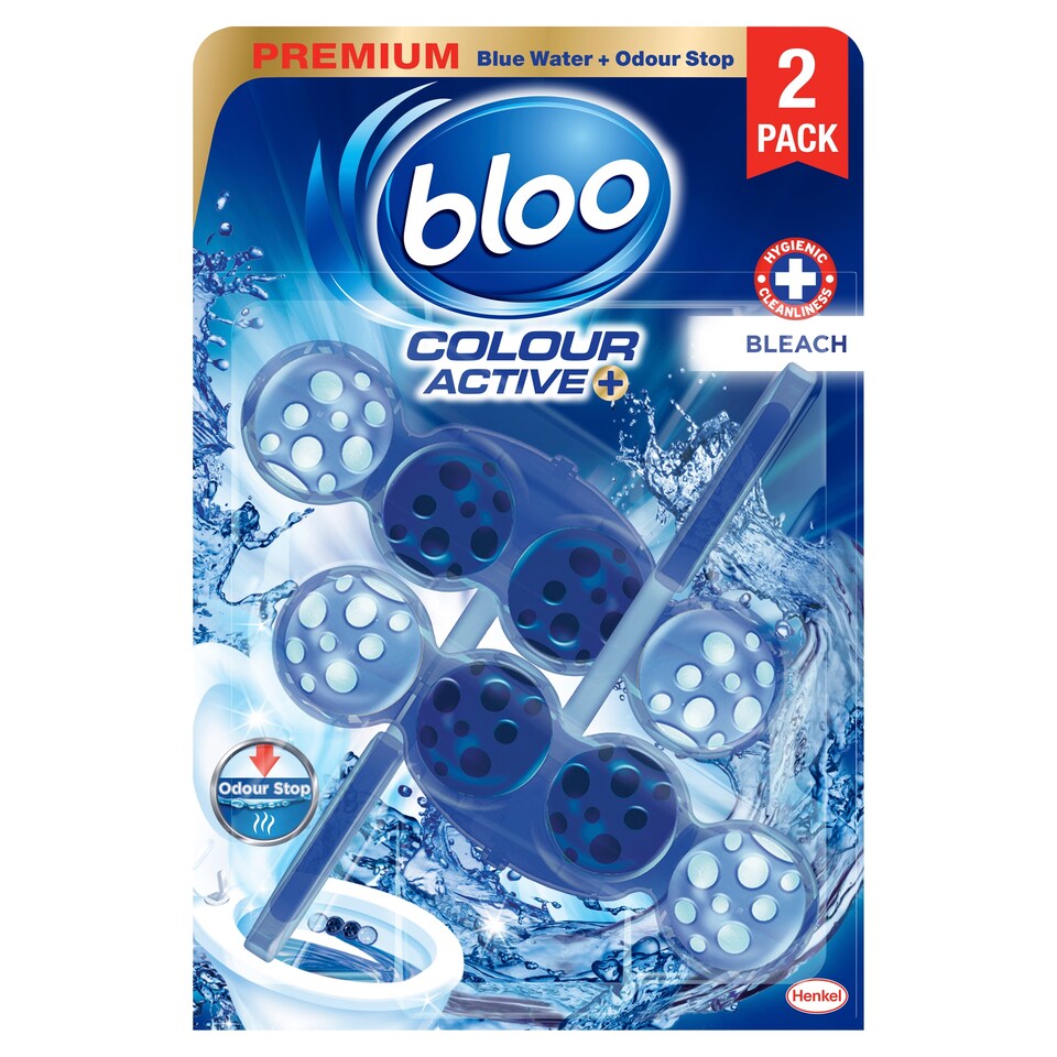 image 1 of Bloo Colour Active Bleach Rim Block 2X50g