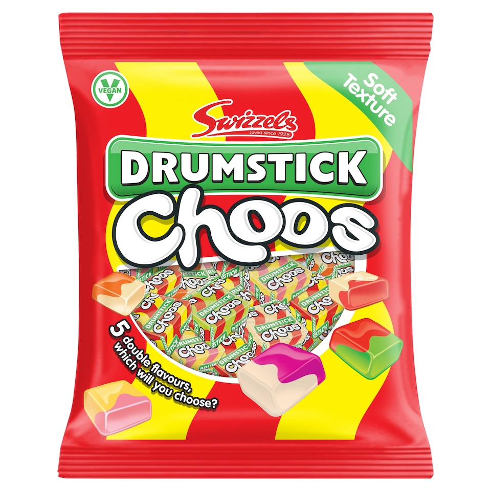 image 1 of Swizzels Drumsticks Choos S/Bag 150G