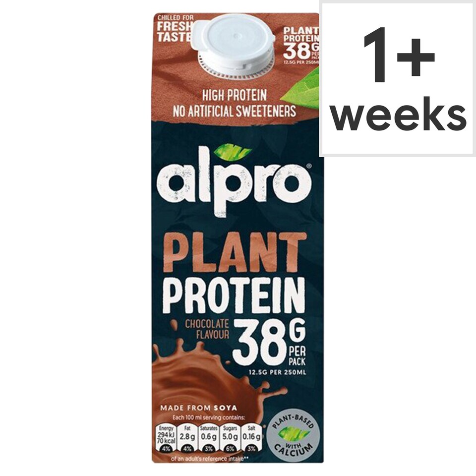 image 1 of Alpro 38g High Protein Soya Chilled Dairy Free Chocolate Drink 750ml