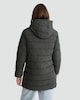 image 3 of F&F Quilted Shower Resistant Coat in Khaki