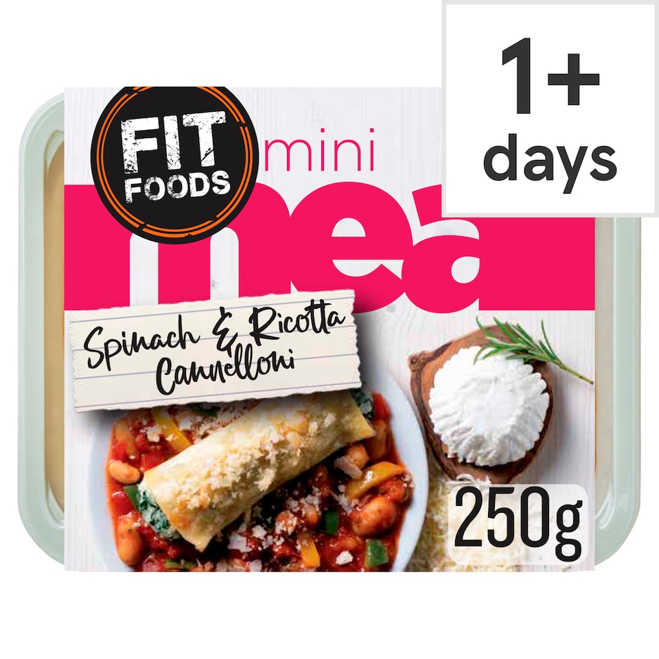 Fit Foods Mini Meal Spinach & Ricotta Cannelloni 250g