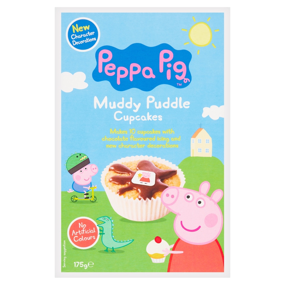 Peppa Pig Muddy Puddle Cupcake Mix 175G