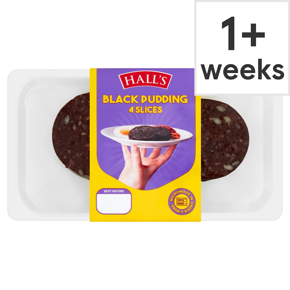 Hall's Black Pudding 4 Slices 200g