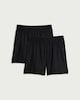 image 3 of F&F School Unisex 2-Pack Football Shorts in Black