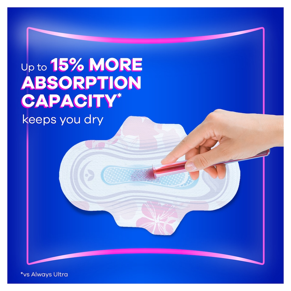 image 1 of Always Platinum Long 18 Sanitary Pads With Wings Size 2