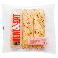 Heat & Eat Seeded Baguette 3 Pack