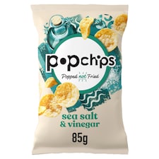 Popchips Sea Salt & Vinegar Sharing Crisps 85g