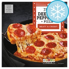 Tesco Deep Pan Pepperoni Pizza 377G