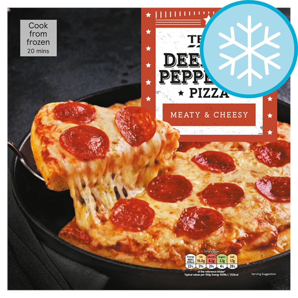 Tesco Deep Pan Pepperoni Pizza 377G