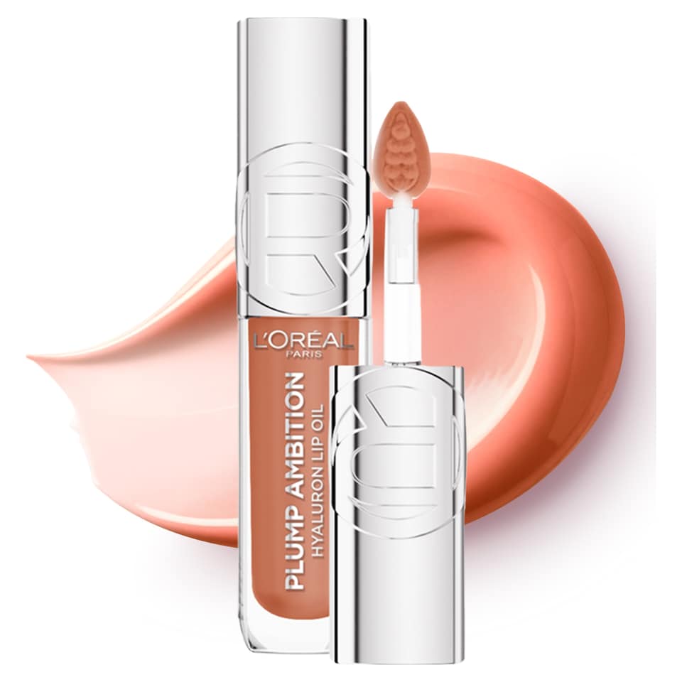 image 1 of L'Oréal Paris Plump Ambition Lip Oil, 641 Latte Glace, 5ml