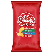 Golden Wonder Variety Crisps 6X25g