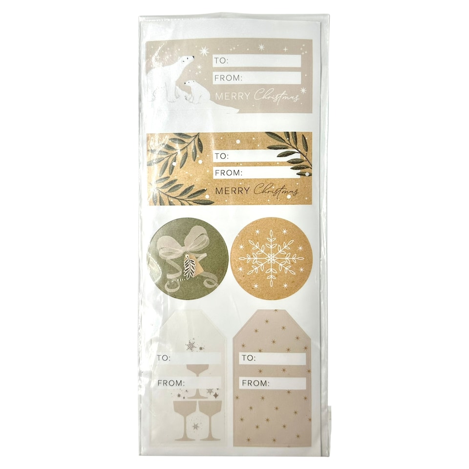 Tesco Frosty Christmas Sticker Sheet