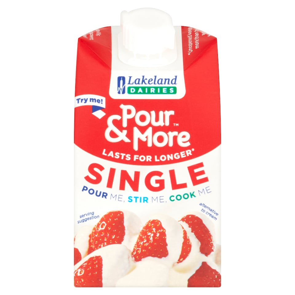 Lakelands Pour And More Single Cream 250Ml