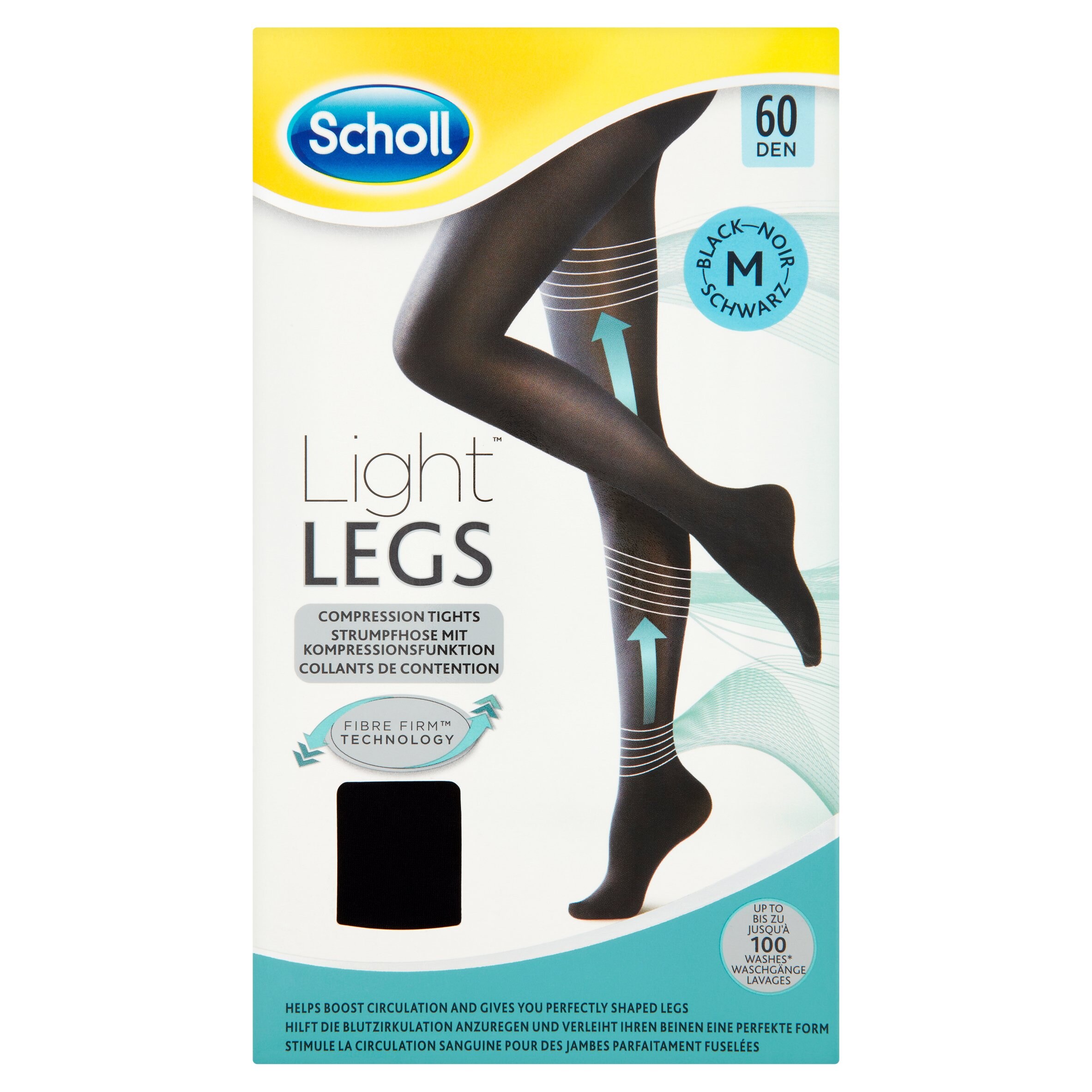 Scholl Lightlegs Black Denier 60 Medium 