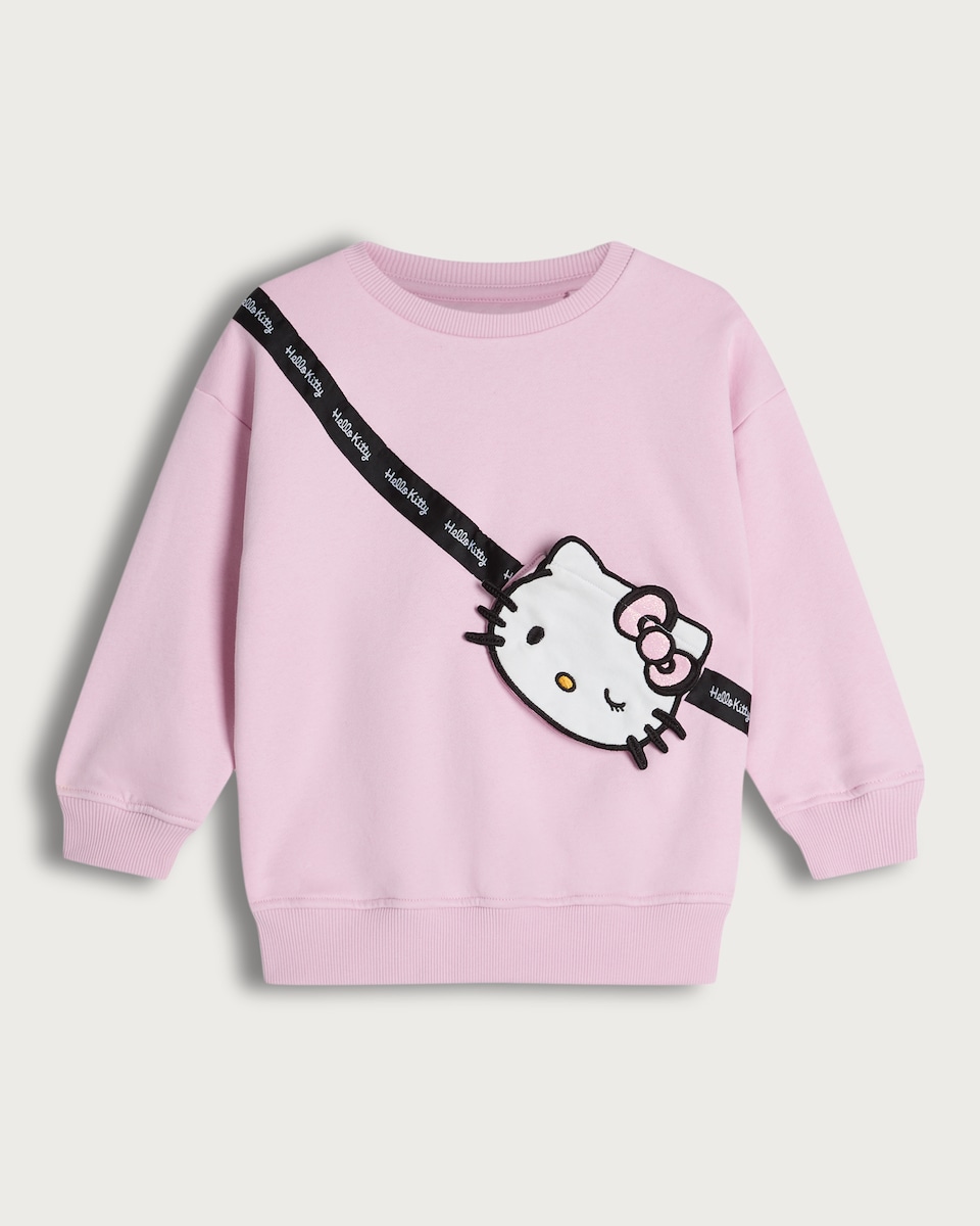 image 1 of Hello Kitty Cotton Rich Sweatshirt in Pink