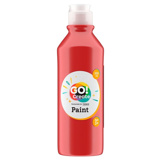 Go Create Paint 300Ml Red Tesco Groceries