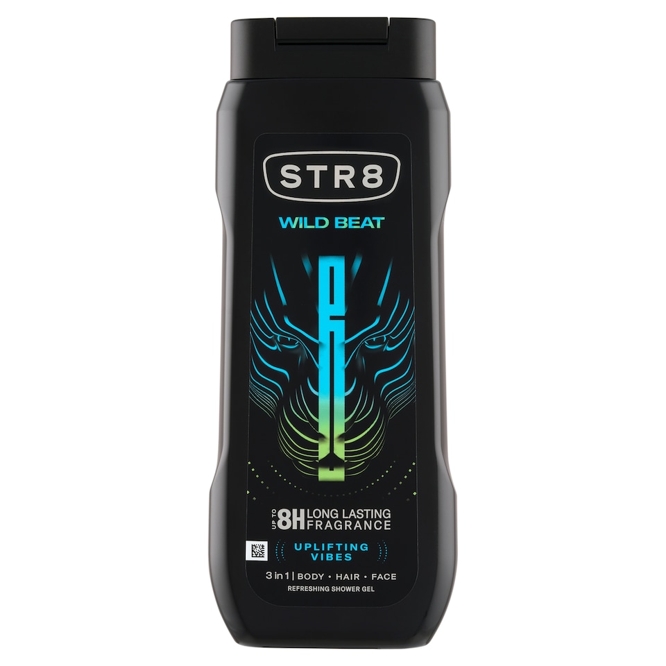 Obrázek 1 pro produkt STR8 Wild Beat osvěžující sprchový gel 3 v 1 400ml