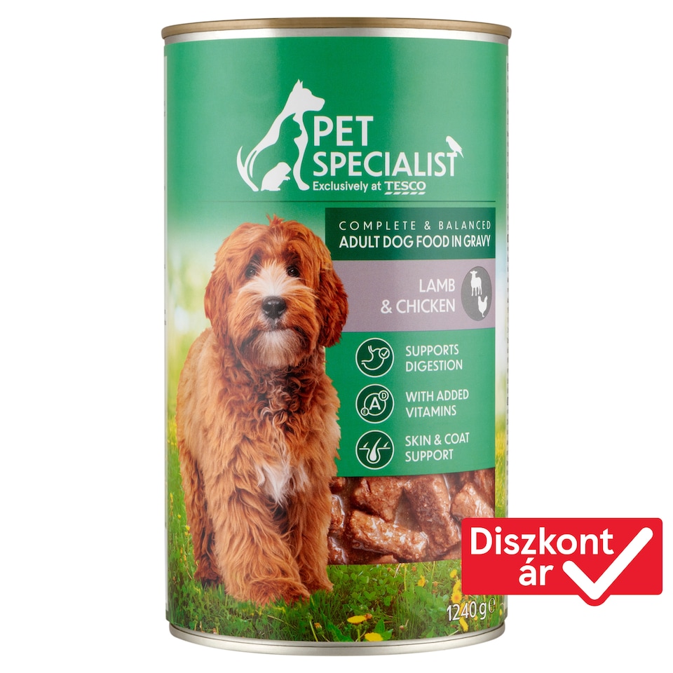 Pet Specialist Complete & Balanced Adult Dog Food in Gravy with Lamb & Chicken 1240 g