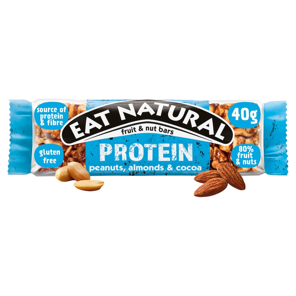 image 1 of Eat Natural Protein Fruit & Nut Bars - Peanuts, Almonds & Cocoa 40g