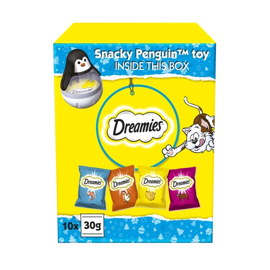 Dreamies Christmas Gift Box Cat Treats 300G Tesco Groceries