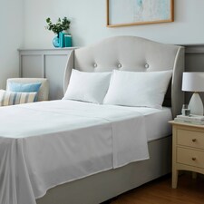 SILENTNIGHT SUMMER FRESH WHITE FLAT SHEET SUPERKING