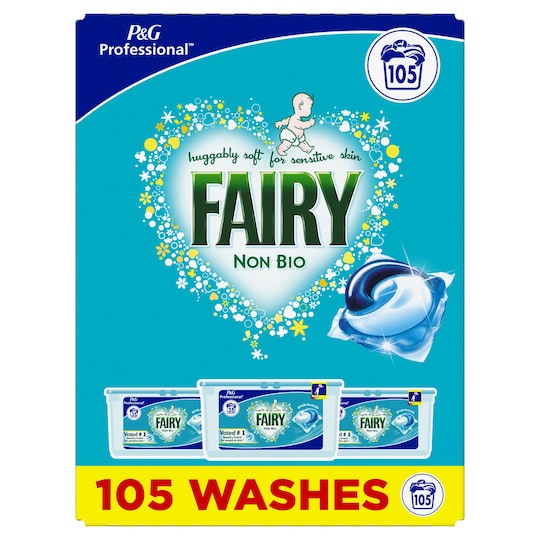 Fairy Non Biological Washing Pods 105 Washes 2530.5G Tesco Groceries