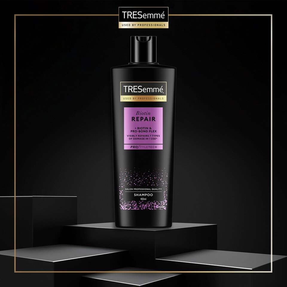 Obrázek 1 pro produkt TRESemmé Biotin Repair šampon na poškozené vlasy s Pro-Bond Plexem 400ml